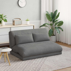 Krzesło na podłogę Ciemnoszary 110 x 82 x 55 cm Aksamit