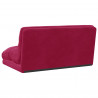 Krzesło na podłogę Czerwone wino 110 x 82 x 55 cm Aksamit