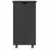 Rolkowa szafka Szary 34 x 39 x 65,5 cm Lite drewno sosnowe