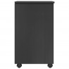 Rolkowa szafka Szary 34 x 39 x 65,5 cm Lite drewno sosnowe