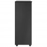 Rolkowa szafka Szary 53 x 39 x 103 cm Lite drewno sosnowe