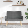 Sofa dwuosobowa Ciemnoszary 115 x 61 x 87 cm tkanina