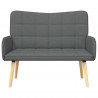 Sofa dwuosobowa Ciemnoszary 115 x 61 x 87 cm tkanina