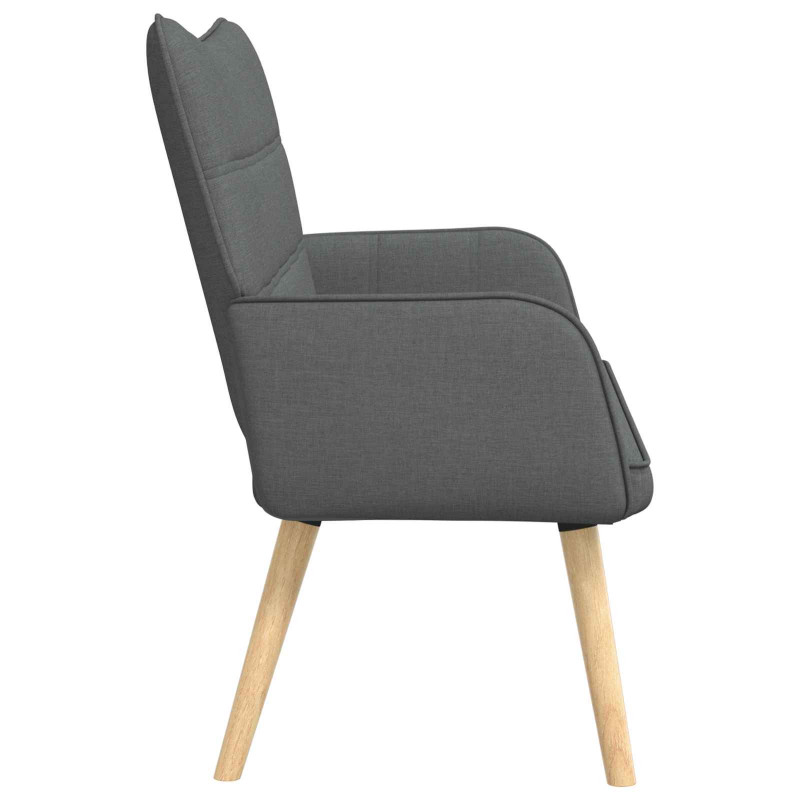 Sofa dwuosobowa Ciemnoszary 115 x 61 x 87 cm tkanina