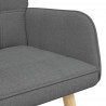 Sofa dwuosobowa Ciemnoszary 115 x 61 x 87 cm tkanina