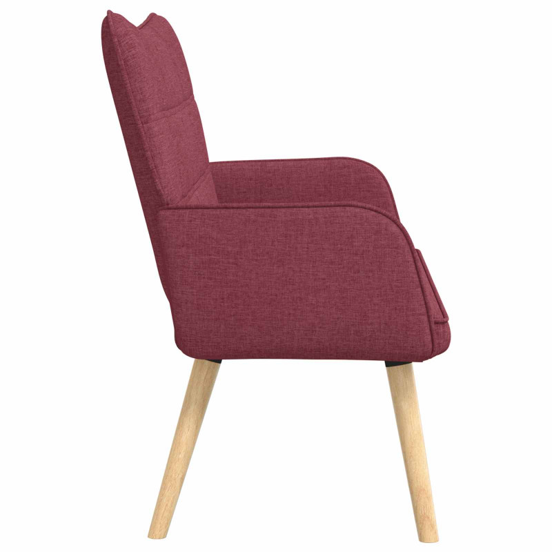 Sofa dwuosobowa czerwone wino 115 x 61 x 87 cm tkanina