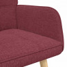 Sofa dwuosobowa czerwone wino 115 x 61 x 87 cm tkanina
