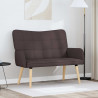Sofa dwuosobowa Ciemny brąz 115 x 61 x 87 cm tkanina