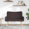Sofa dwuosobowa Ciemny brąz 115 x 61 x 87 cm tkanina