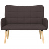 Sofa dwuosobowa Ciemny brąz 115 x 61 x 87 cm tkanina