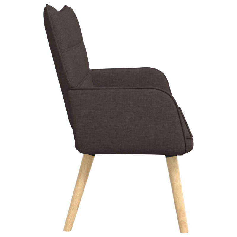 Sofa dwuosobowa Ciemny brąz 115 x 61 x 87 cm tkanina