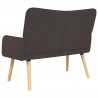 Sofa dwuosobowa Ciemny brąz 115 x 61 x 87 cm tkanina