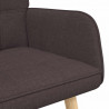 Sofa dwuosobowa Ciemny brąz 115 x 61 x 87 cm tkanina