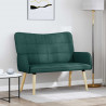 Sofa dwuosobowa Ciemna zieleń 115 x 61 x 87 cm tkanina