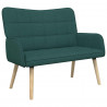 Sofa dwuosobowa Ciemna zieleń 115 x 61 x 87 cm tkanina