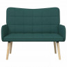Sofa dwuosobowa Ciemna zieleń 115 x 61 x 87 cm tkanina