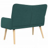 Sofa dwuosobowa Ciemna zieleń 115 x 61 x 87 cm tkanina