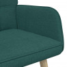 Sofa dwuosobowa Ciemna zieleń 115 x 61 x 87 cm tkanina