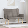 Sofa dwuosobowa Ciemnoszary 115 x 61 x 87 cm tkanina