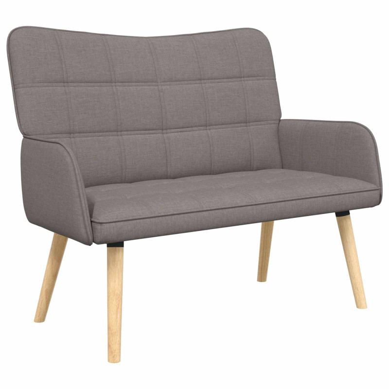 Sofa dwuosobowa Ciemnoszary 115 x 61 x 87 cm tkanina