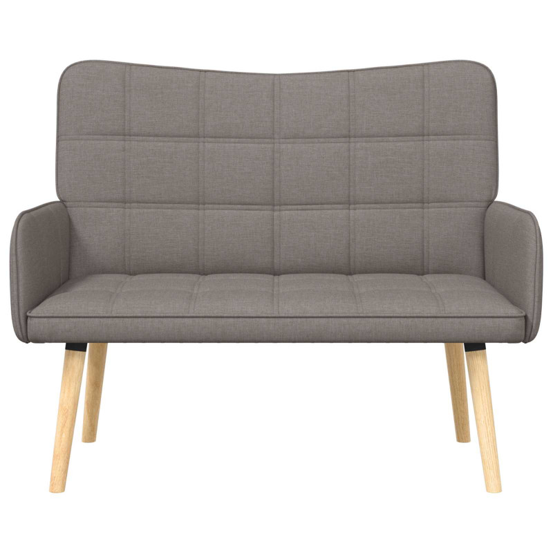 Sofa dwuosobowa Ciemnoszary 115 x 61 x 87 cm tkanina