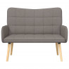 Sofa dwuosobowa Ciemnoszary 115 x 61 x 87 cm tkanina