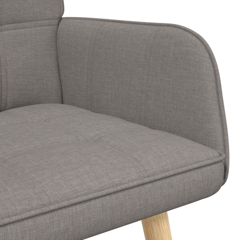 Sofa dwuosobowa Ciemnoszary 115 x 61 x 87 cm tkanina