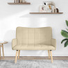 Sofa dwuosobowa Kremowy 115 x 61 x 87 cm tkanina