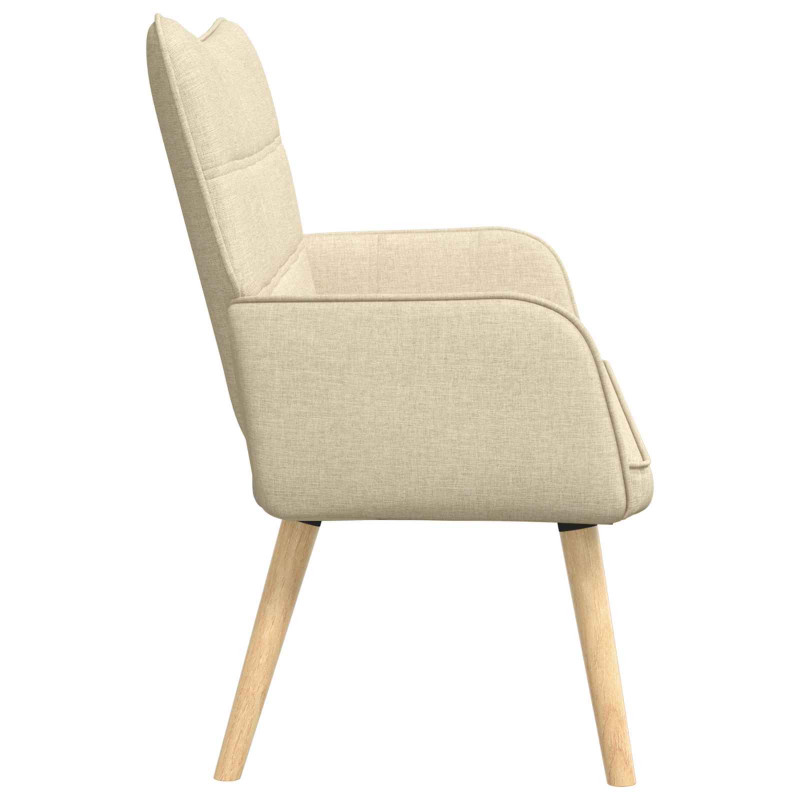 Sofa dwuosobowa Kremowy 115 x 61 x 87 cm tkanina