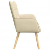 Sofa dwuosobowa Kremowy 115 x 61 x 87 cm tkanina