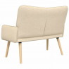 Sofa dwuosobowa Kremowy 115 x 61 x 87 cm tkanina