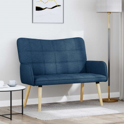 Sofa dwuosobowa Niebieski 115 x 61 x 87 cm tkanina