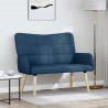 Sofa dwuosobowa Niebieski 115 x 61 x 87 cm tkanina