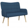 Sofa dwuosobowa Niebieski 115 x 61 x 87 cm tkanina