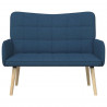 Sofa dwuosobowa Niebieski 115 x 61 x 87 cm tkanina