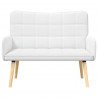 Sofa dwuosobowa Biały 115 x 61 x 87 cm tkanina