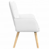 Sofa dwuosobowa Biały 115 x 61 x 87 cm tkanina
