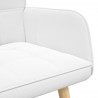 Sofa dwuosobowa Biały 115 x 61 x 87 cm tkanina