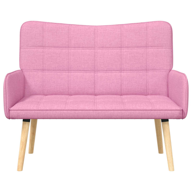 Sofa dwuosobowa Różowy 115 x 61 x 87 cm tkanina