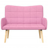Sofa dwuosobowa Różowy 115 x 61 x 87 cm tkanina