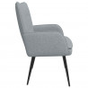 Sofa dwuosobowa Jasnoszary 115 x 61 x 87 cm tkanina