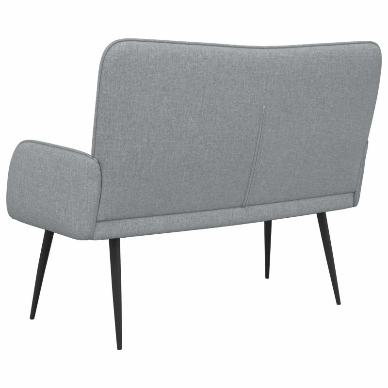 Sofa dwuosobowa Jasnoszary 115 x 61 x 87 cm tkanina