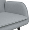 Sofa dwuosobowa Jasnoszary 115 x 61 x 87 cm tkanina