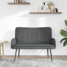Sofa dwuosobowa Ciemnoszary 115 x 61 x 87 cm tkanina