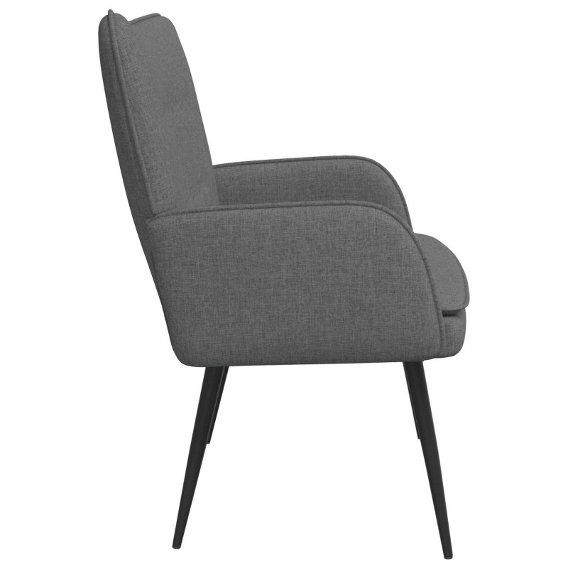 Sofa dwuosobowa Ciemnoszary 115 x 61 x 87 cm tkanina