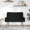 Sofa dwuosobowa Czarny 115 x 61 x 87 cm tkanina