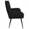 Sofa dwuosobowa Czarny 115 x 61 x 87 cm tkanina