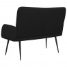 Sofa dwuosobowa Czarny 115 x 61 x 87 cm tkanina