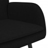 Sofa dwuosobowa Czarny 115 x 61 x 87 cm tkanina