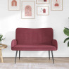 Sofa dwuosobowa czerwone wino 115 x 61 x 87 cm tkanina